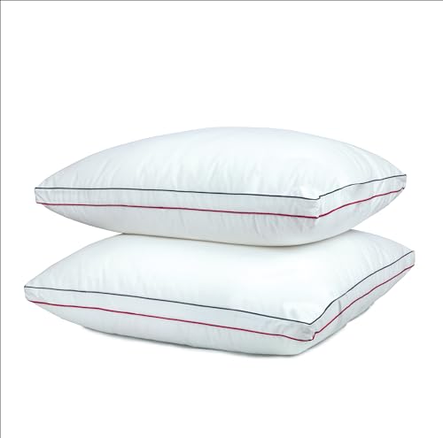 Goose House™ Set of 2 Thermoregulated pillow 50 x 70 cm for sleeping outlast fabric on one side premium down altermative filling