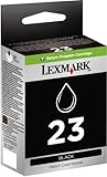 Genuine Lexmark #23/18C1523 Black Ink Cartridge in Genuine Original Factory Sealed Plastic Packaging