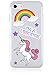 iDecoz Unicorn Reusable Vinyl Decal Stickers for All Cell Phones, Cases, MacBooks, Laptops, iPads, Water Bottles, and More!' White