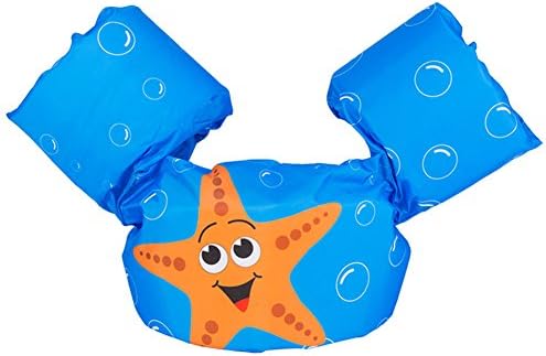 LUHEN Children Swim Vests Life Jacket Buoy Swimwear Swimsuit Swimming Arm Rings Band Blue Starfish