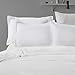 Vaulia Lightweight Microfiber Duvet Cover Set, Classic White Color - Queen Size
