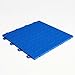 BlockTile B0US4530 Garage Flooring Interlocking Tiles Coin Top Pack, Royal Blue, 30-Pack