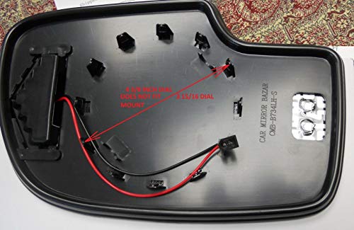HEATED Mirror Glass With TURN SIGNAL for Escalade Avalanche Silverado Suburban Tahoe Sierra Yukon Driver Side View Left LH