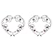 IPINK Non-Pierce Heart Nipple Ring Shield Set with Pink Gems