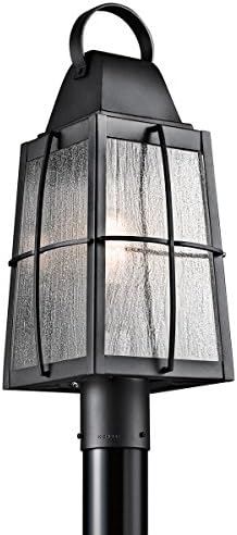 Outdoor Post 1 Light With Textured Black Finish Medium Base Bulb 10 inch 150 Watts