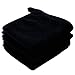 Lifaith Microfiber Makeup Removal Cloths Ultra Soft Facial Cloths, Pack Of 3, 12 x 12-Inch, Black