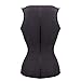 FeelinGirl Women's Waist Training Cincher Underbust Corset Body Shaper Size XXL Dark Black