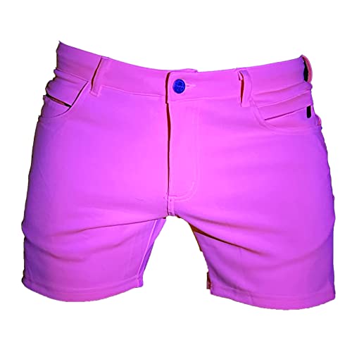 Mens Rave/Party Huggers Booty Shorts with Zippered Phone and Hidden