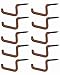 HME Dual Accessory Hooks 10 - Pk, Black (BGH-10), 1.00 x 1.00 x 1.00