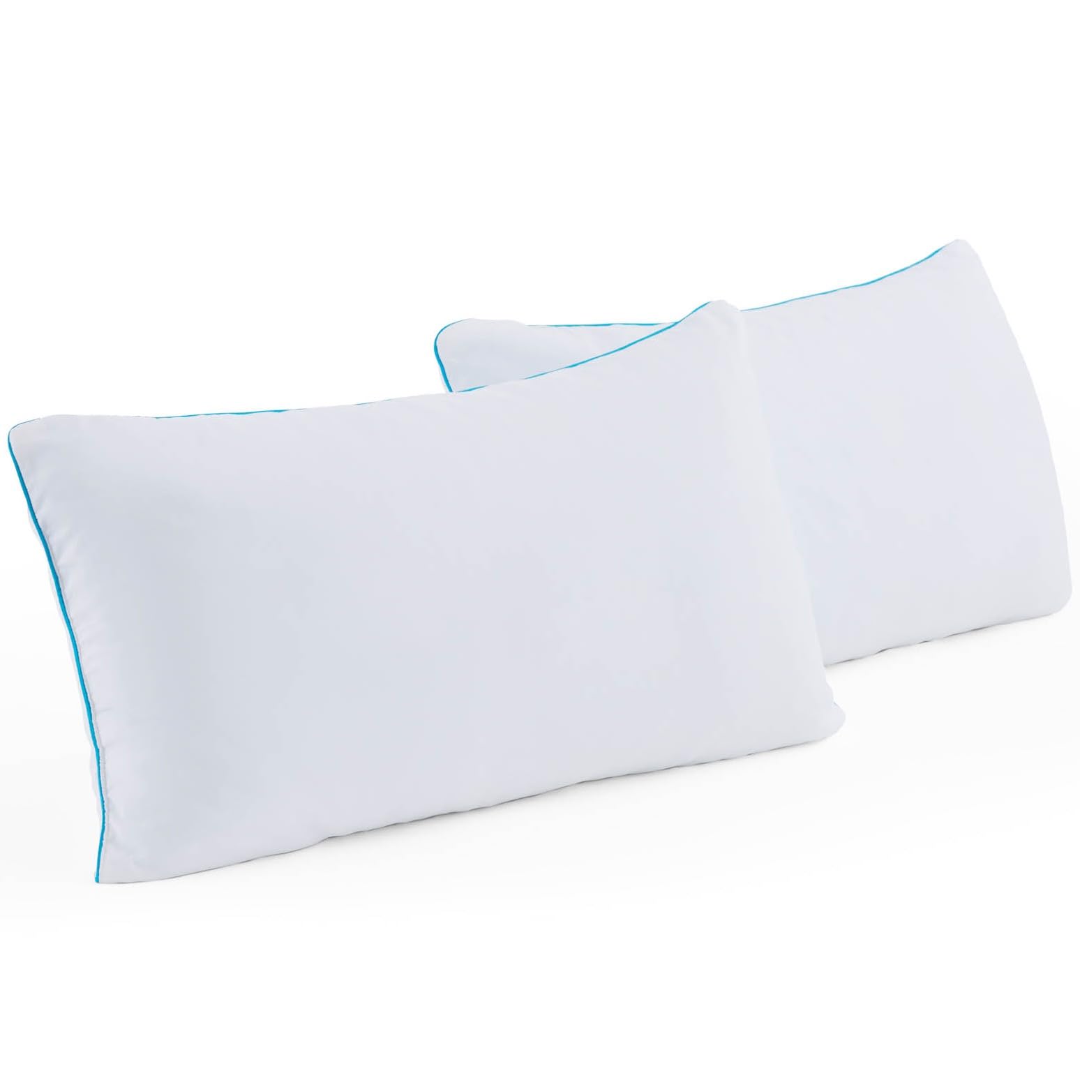 Photo 1 of Linenspa Shredded Memory Foam 2 Pack Pillow, Standard (Pack of 2), White 2 Count