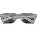 Wood Sunglasses - SHINER Bamboo Wood - EVEREST Mountain Engravings- Bamboo Gray/Smoke