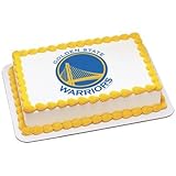 1/4 Sheet Cake - NBA Golden State Warriors - Edible Cake or Cupcake Topper - D758
