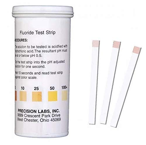 Fluoride Test Strips 0-100+ppm (50 strips)