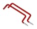 TEKTON 7649 Heavy Duty Ladder Hooks, Wall Mount, 2-Piece
