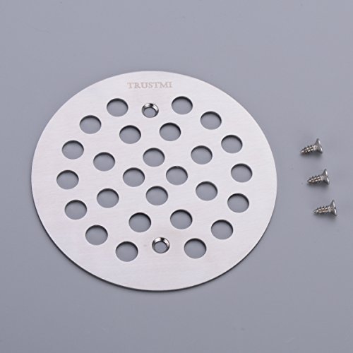 TRUSTMI 4 1/4inch Screwin Shower Drain Grate Replacement Cover