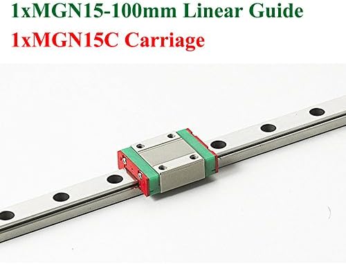 MR15 15mm MGN15 Mini Linear Guide 100mm 3D Printer Kossel With MGN15C Linear Block Carriage For Cnc