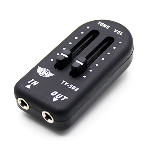 Andoer KQ-2 Piezo Contact Pickup Transducer with Volume Controller Tuner Audio Cable Sticker for Guitar Violin Banjo Mandolin Ukulele Stringed Instruments Universal