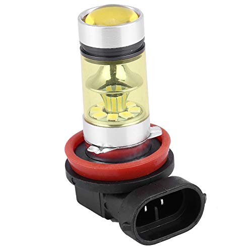 Keenso H8 H11 LED Fog Lights Bulbs, 2 pcs Car Truck 100W Super Bright High Power DRL Replacement LED Headlight Fog Light Bulb(Golden Yellow)