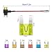 Gebildet 12V-24V Small Add-a-Circuit Fuse Tap, ATM Small Piggy Back Blade Fuse Holder with Wire Harness, 6 pcs Fuse (3A 5A 7.5A 10A 15A 20A) and Fuse Puller (Pack of 4)