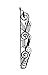 Spectrum Diversified Scroll 3-Tier Hooks Mount Entryway Mail & Keys, Wall Letter Holder for Home & Office Organization, Black