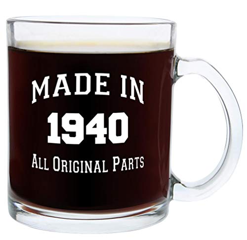 80th Birthday Gift Ideas Made 1940 80th Birthday Party Supplies Gift Glass Coffee Mug Tea Cup White