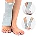 1Pair Power Ionics Bamboo Charcoal Fiber Elastic Compression Ankle Brace Support 2pcs for left and right foot