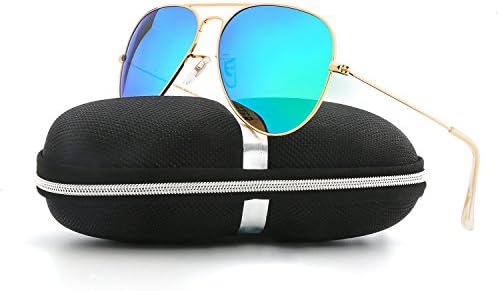 VOPOLAR Sunglasses for Women Men Aviator Polarized Unisex Superlight UV protection Driving with sun glasses Case