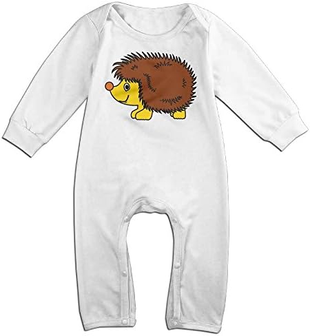 Infant Baby's Hedgehog Long Sleeve Climb Clothes 12 Months White