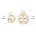 FANKUTOYS 40 Pcs Silver Plated Spiral Bead Cages Pendants for Jewelry Making,Size 25mm,30mm Color Silver,Gold