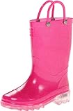 Western Chief Kids Solid Light-Up Rain Boot (Toddler/Little Kid),Pink,10 M US Toddler