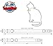 BINGPET 6PCS Nylon Adjustable Cat Breakaway Collar with Bell Pattern Mixture