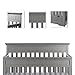 The Dream On Me Chesapeake 5-in-1 Convertible Crib, Storm Grey