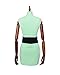 miccostumes Women's Costume Anime Hero Cosplay Tube Dress with Red Bowknot Headband Halloween (Women XL, Lime Green)