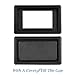 AutoEC Rocker Switch Panel Switch Holder Housing Kit - Black Plastic