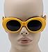 Clout Goggles Oval Mod Retro Thick Frame Rapper Hypebeast Eyewear Supreme Glasses Cool Sunglasses
