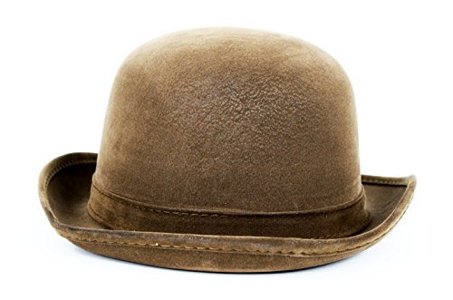brown derby hat