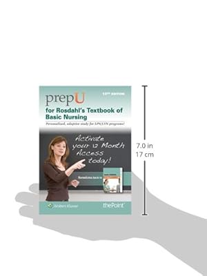 PrepU for Rosdahl's Textbook of Basic Nursing