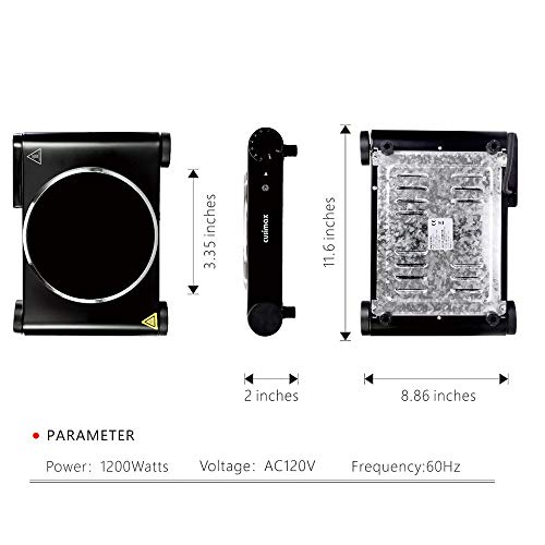 2 CUSIMAX+Single+Burner+1200W+Stainless