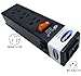 Conntek Power Strip 125V 7-1/2-Inch Housing IEC C14 to U.S 3 Prong Power Strip 3 Outlets with AC Adapter Space, Black