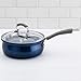 Epicurious Aluminum Nonstick 8-Inch Covered Egg Poacher in Arctic Blue