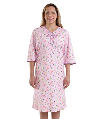 Womens Adaptive Hospital Gown Open Back Regular and - Lavender MED