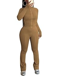 HBQ Women's 2 Piece Tracksuit Sets Long Sleeve Zip