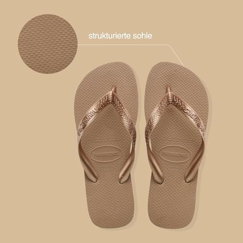 Women's Top Tiras Toe Separator, Gold (Rose Gold), 39/40 EU (37/38 BR)