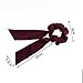CODOHI 9 Packs Solid Hair Scrunchies Bowknot Ties Ponytail Bow Accessories Assorted Colors Ponytail Holder for Women Girls