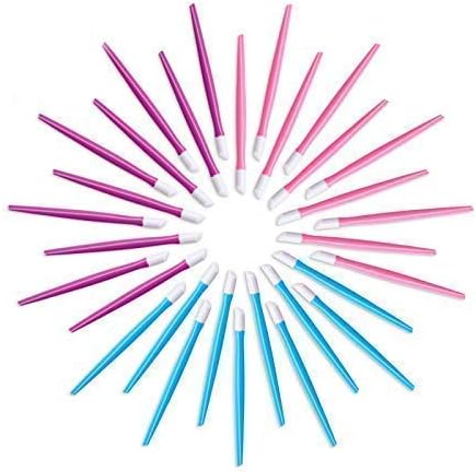 Timoo 30 Pieces Rubber Cuticle Pusher Nail Cleaner with Rubber Tipped and Plastic Handle Nail Art Tools for Men and Women, 3 Colors