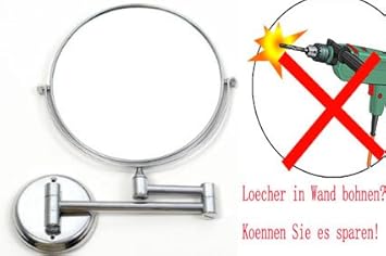 Wunderschöne Kosmetikspiegel Normal+7Fach, ohne Bohren, JL32-NB