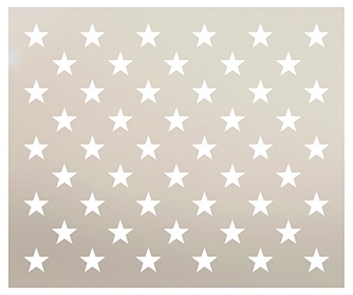 American Flag 50 Star Stencil By StudioR12 Reusable Mylar Template American Flag 50 Star Stencil By StudioR12 Reusable Mylar Template