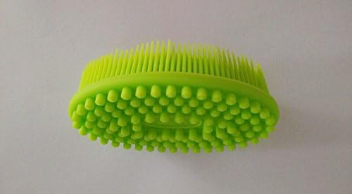 Bathtub shower silicone massage brush baby massage silicone bath brush for Face and Body silicone bath brush Super soft massage brush For All ages use available 1 pack (1 green) - Image 5