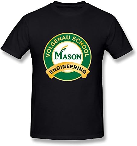 Baihu62 Mens George Mason University T-shirt Casual Pre-cotton Perfect