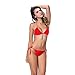 I-Glam Swimwear Brazilian Bikini Bottom and Top BeachWear Red S